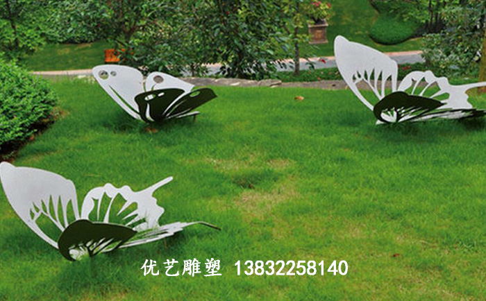 不锈钢蝴蝶雕塑