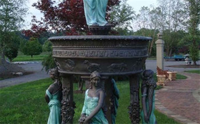 铸铜喷泉花园水景喷泉