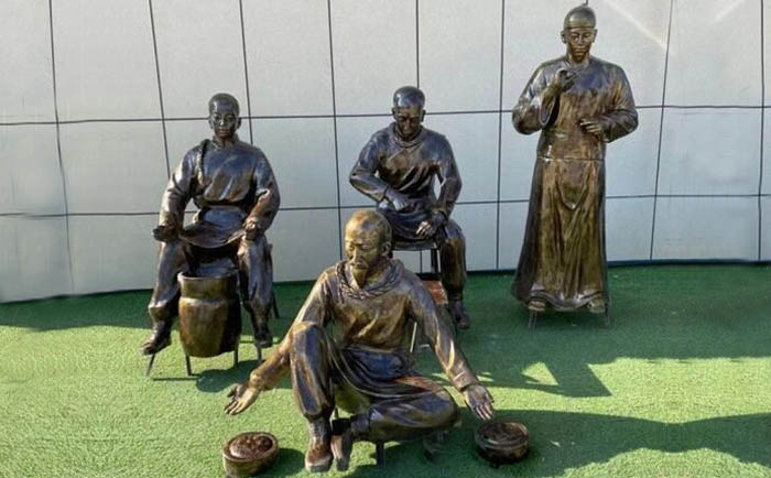 古代制药雕塑